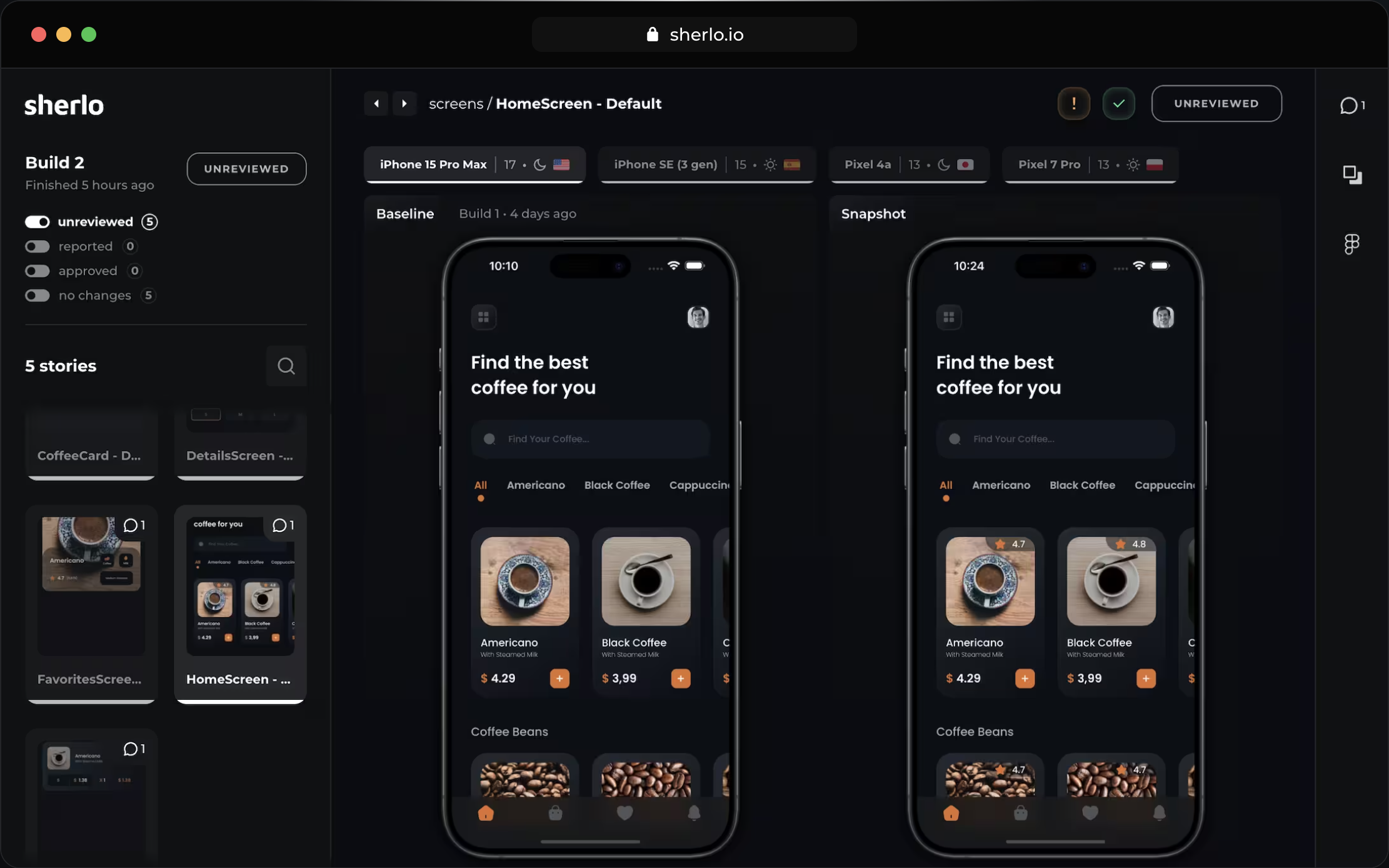 Sherlo App screenshot